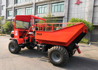 Trator de exploração agrícola de 4 toneladas da cor vermelha o mini articulou a direção hidráulica completa do chassi fornecedor