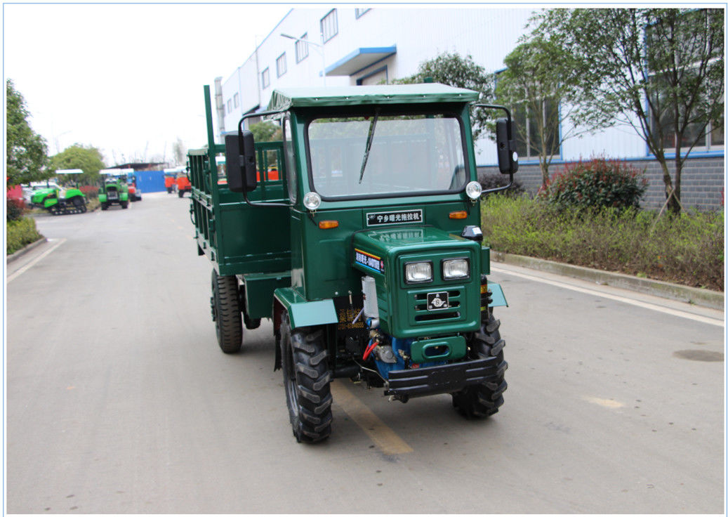 Dimensão articulada caminhão basculante do chassi 4500*1580*1970mm do trator de exploração agrícola da cor verde fornecedor