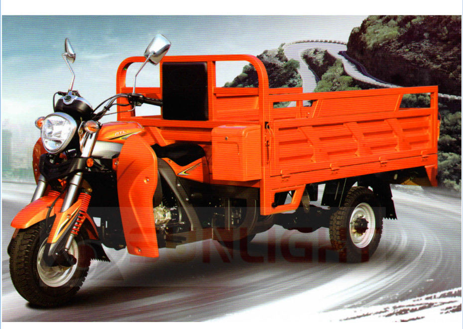 Caminhão basculante da roda do vermelho 3/triciclo motor da carga para a plantação da mineração da montanha fornecedor